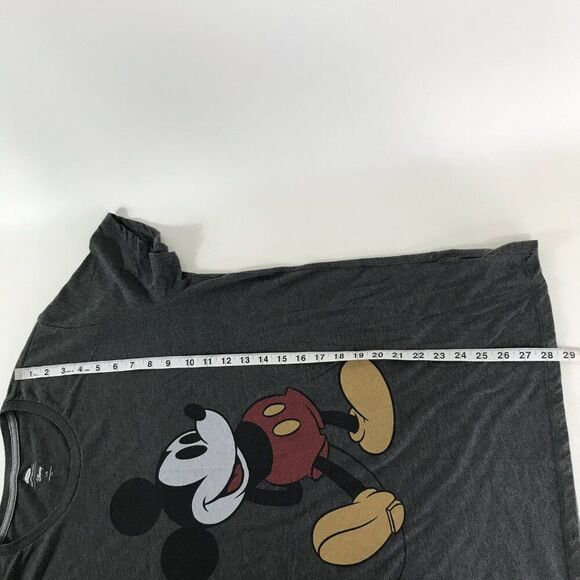 Old Navy Disney Mickey Mouse T-Shirt Men's Large Gray Graphic Print Crew Neck - Picture 6 of 10
